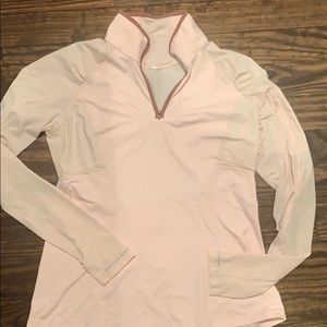 Lululemon blush zip pullover size 12